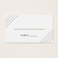 Striped Escort Cards