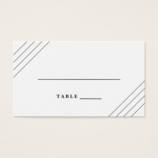 Striped Escort Cards (Front)