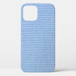 Striped fabric texture, real cloth. iPhone 12 case