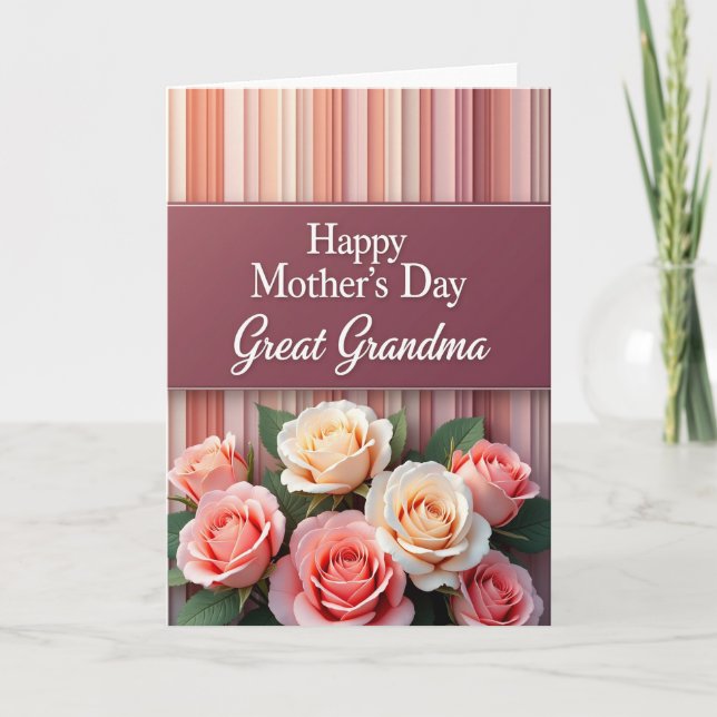 Striped Family Affection Card (Front)