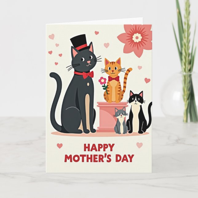 Striped Family Celebration Card (Front)