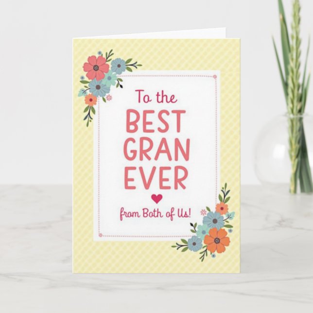 Striped Family Cheer Card (Front)