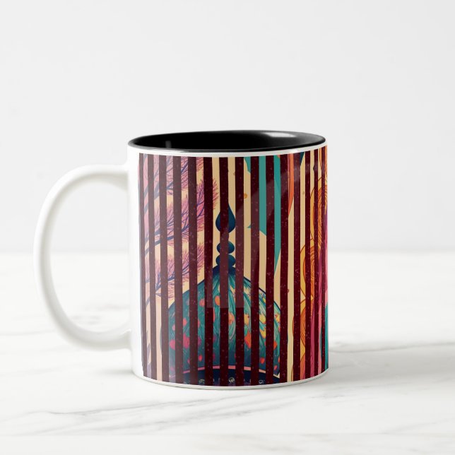 Striped Fantasy Mug with Dome Design – Customize (Left)