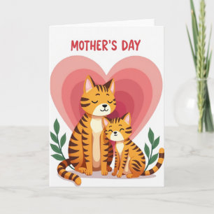 Striped Feline Love Card