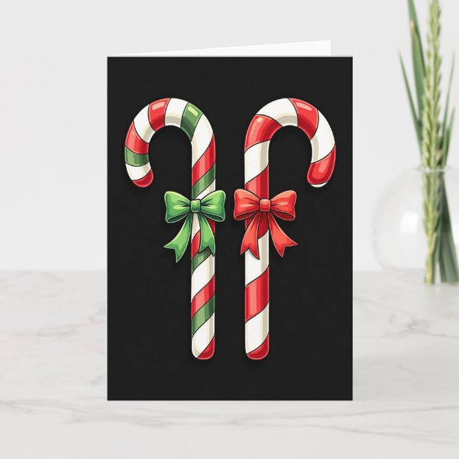 Striped Festive Card (Front)
