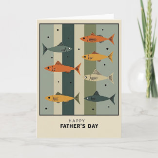 Striped Fish Fathers Day Card