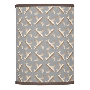 Striped Fleur de lis pattern Lamp Shade