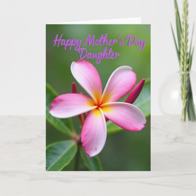 Striped Floral Affection Card (Front)