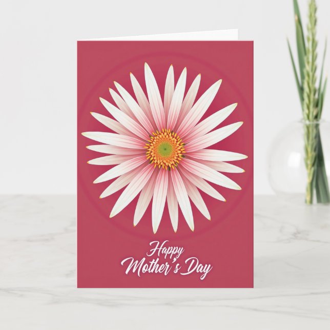 Striped Floral Bloom Card (Front)