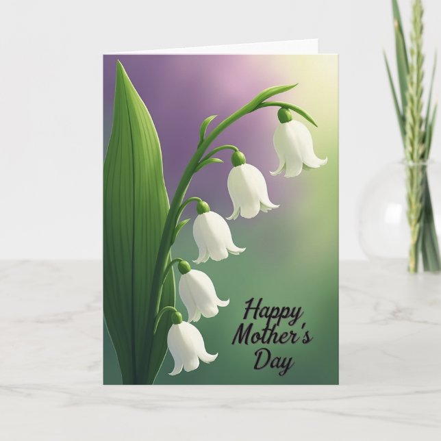Striped Floral Cascade Card (Front)
