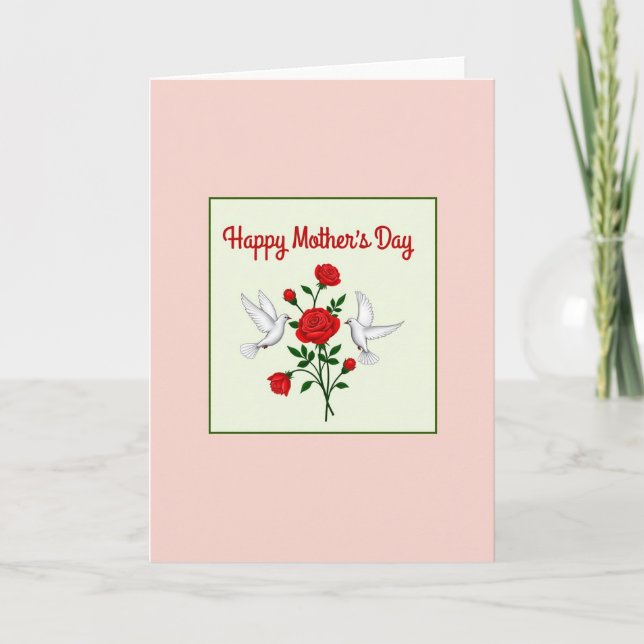 Striped Floral Love Card (Front)