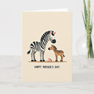Striped Foal Mothers Day Card