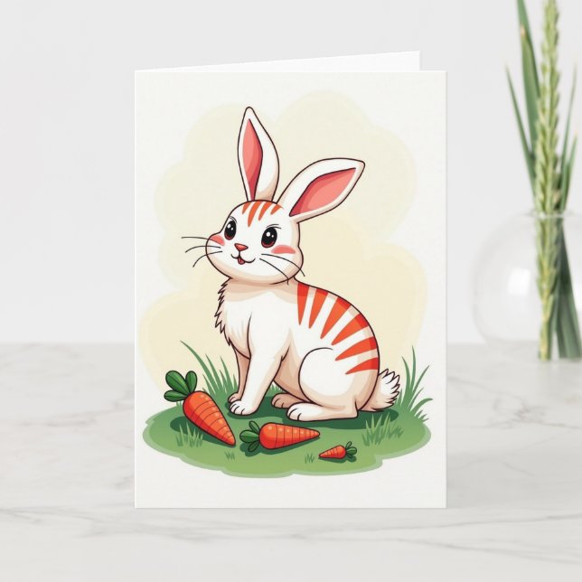 Striped Friend Happy Day Card (Front)