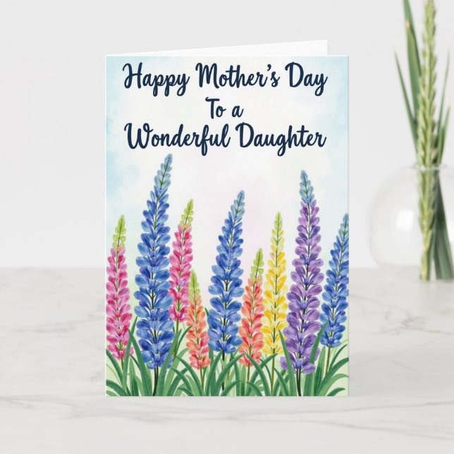 Striped Garden Greeting Card (Front)