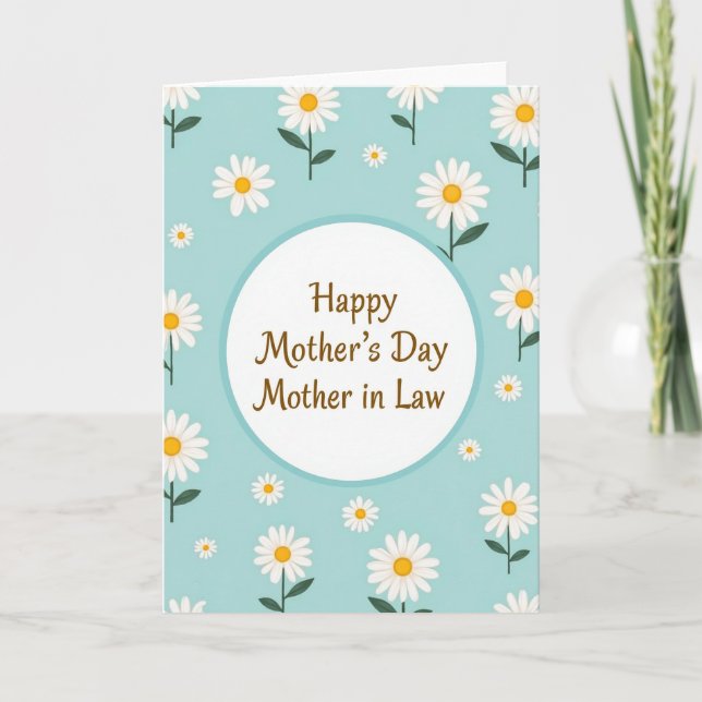 Striped Gentle Blooms Family Card (Front)