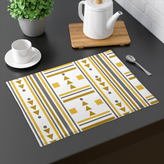 Striped Geometric Modern Chic Placemat