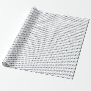 Striped Gift Wrapping Paper-Blue-White 01 Paper
