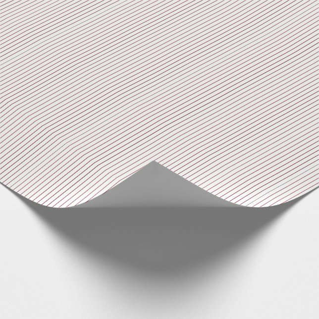 Striped Gift Wrapping Paper-Red-White 02 Wrapping Paper (Corner)