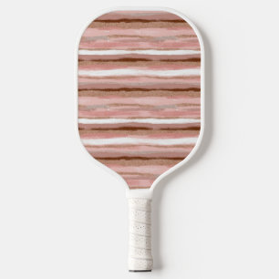 Striped Gold Glitter Pink Carbon Fiber Pickleball Paddle