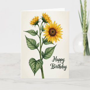 Striped Graceful Stalk Card
