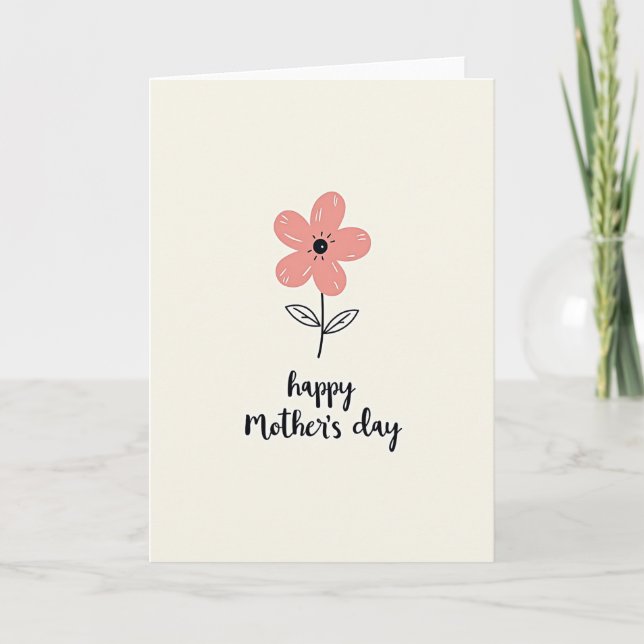 Striped Graphic Mothers Day Card (Front)