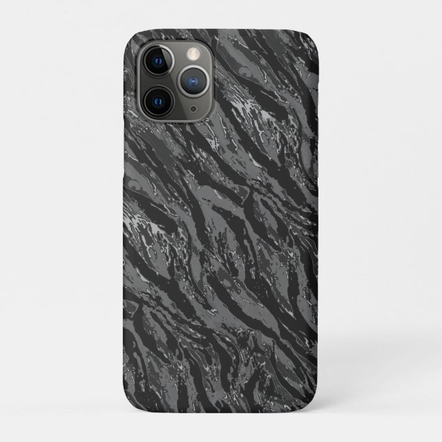 Striped Gray Camo Case-Mate iPhone Case (Back)
