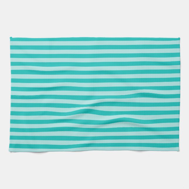 Striped green  All-Over Print Apron Kitchen Towel (Horizontal)