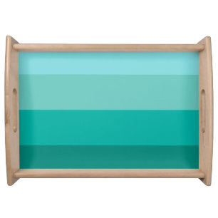 Striped Green Colors Serving Tray