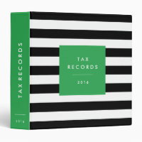 Striped Green Tax Records