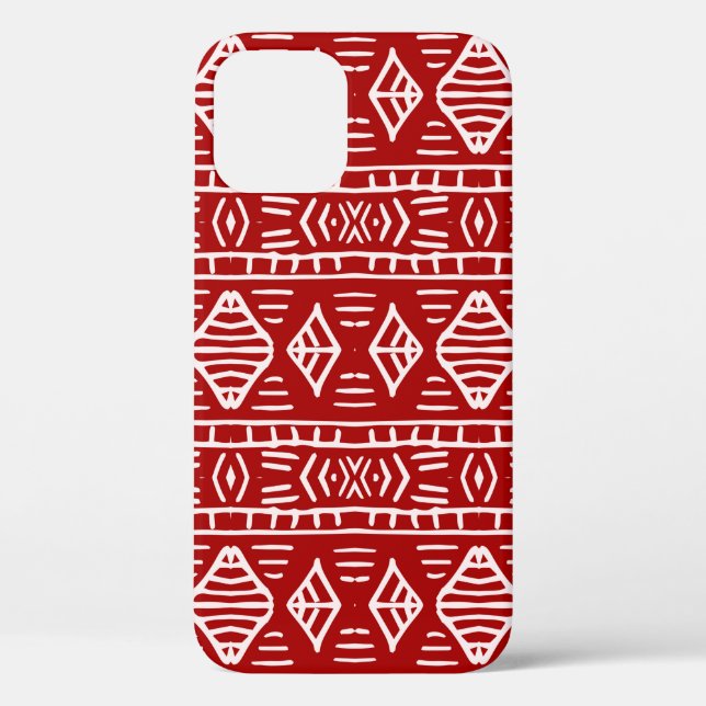 Striped hand painted seamless pattern with ethnic  Case-Mate iPhone case (Back)