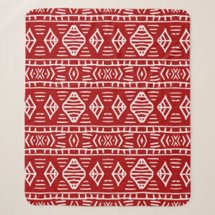 Striped hand painted seamless pattern with ethnic  sherpa blanket