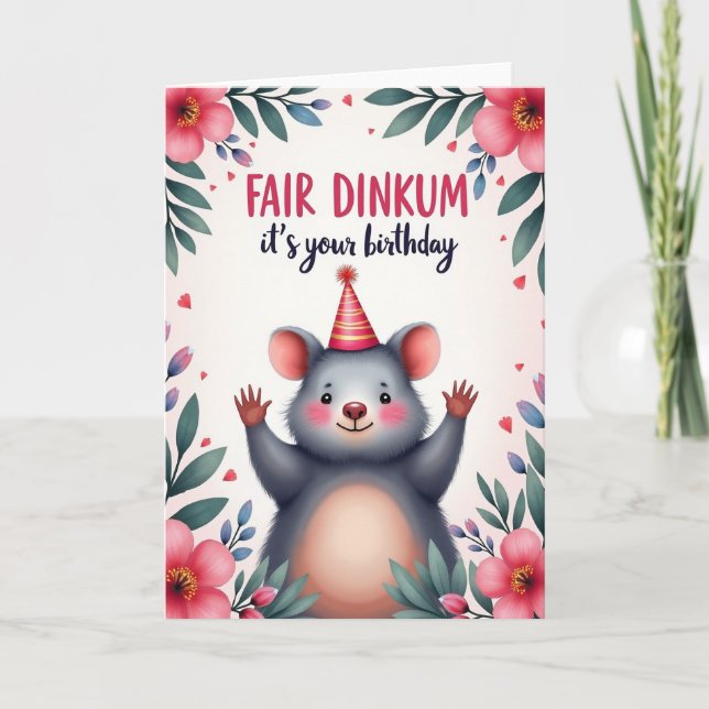 Striped Happy Creature Card (Front)