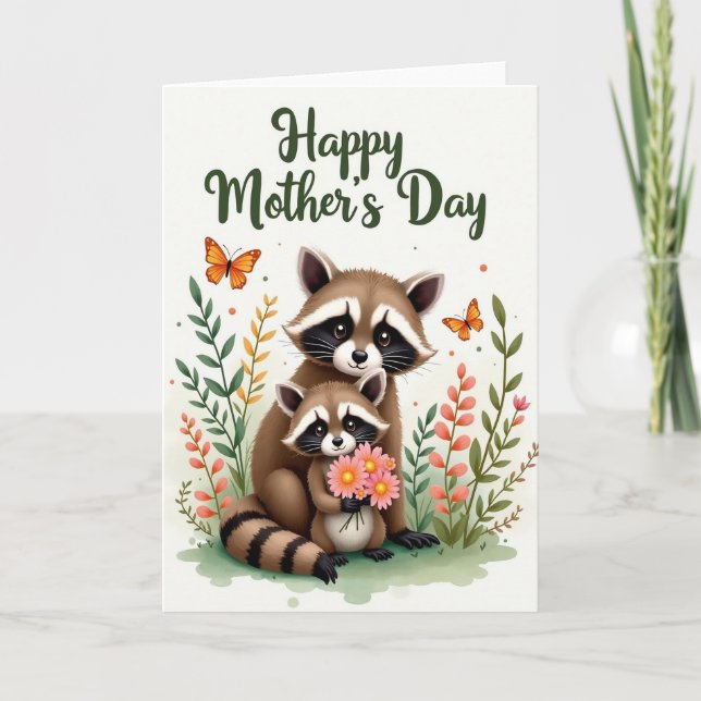 Striped Happy Family Card (Front)