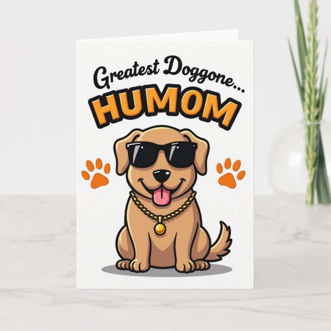 Striped Happy Mother Card (Front)