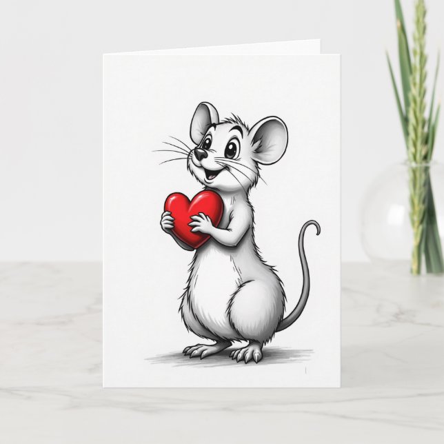 Striped Heart Gift Card (Front)