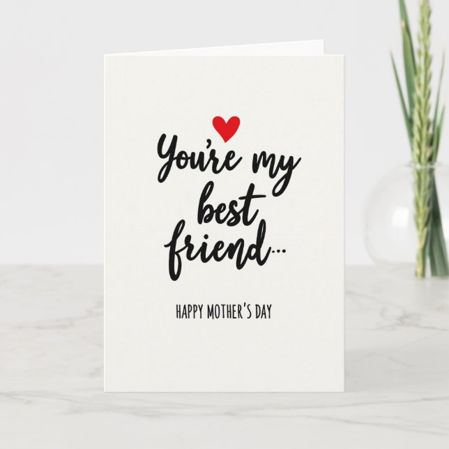 Striped Heartfelt Message Card (Front)