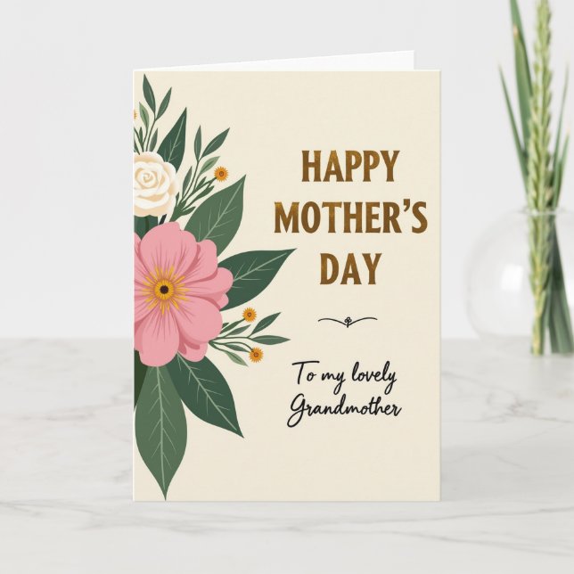 Striped Heartfelt Tribute Card (Front)