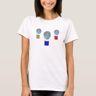 Striped Hot Air Balloons T-Shirt