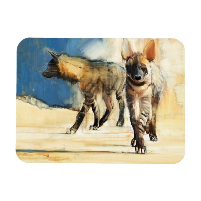 Striped Hyaenas 2010 Magnet (Horizontal)
