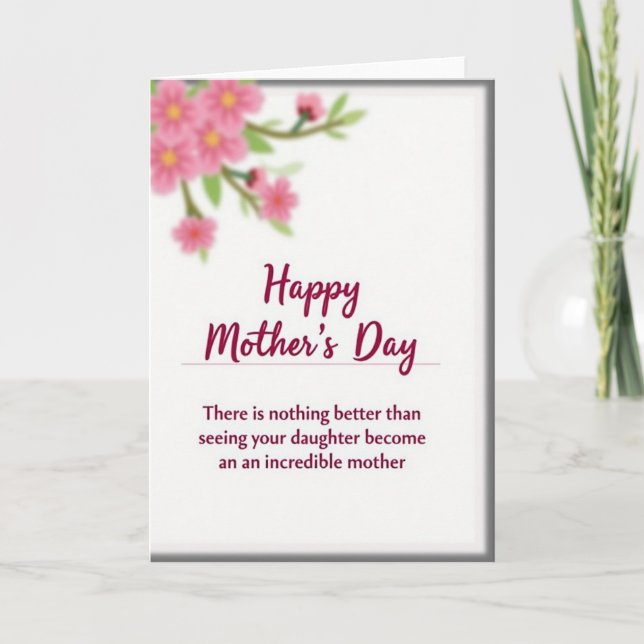 Striped Incredible Mother Card (Front)