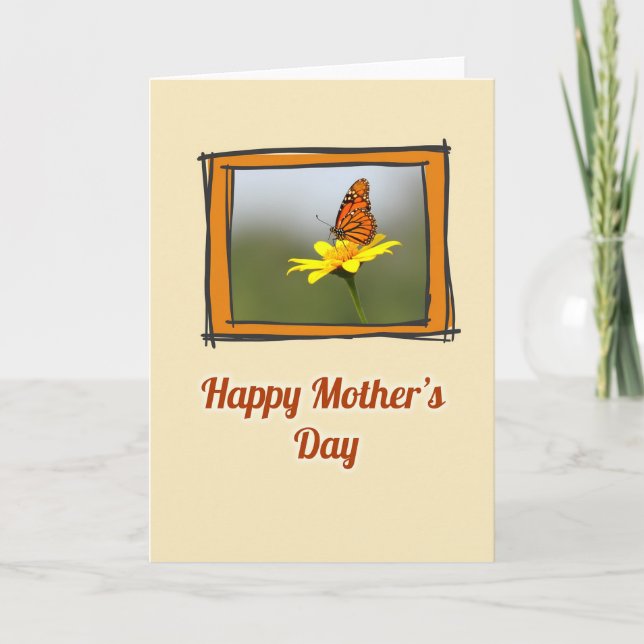 Striped Insect Bloom Photo Card (Front)