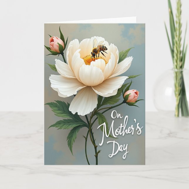 Striped Insect Floral Card (Front)
