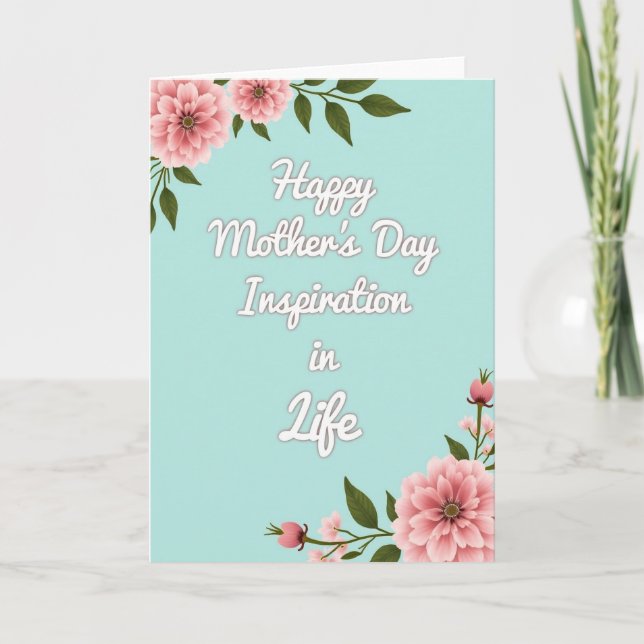 Striped Inspiration In Life Card (Front)