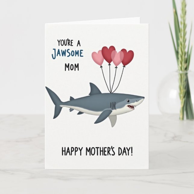 Striped Jawsome Mom Card (Front)