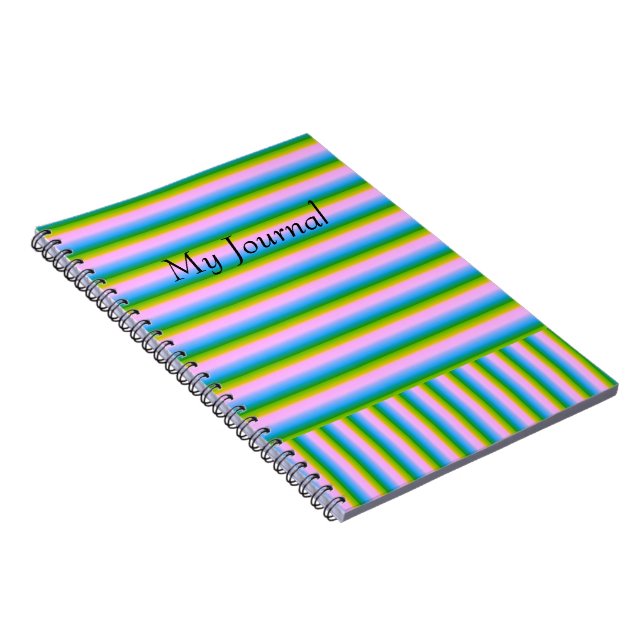 Striped Journal (Right Side)