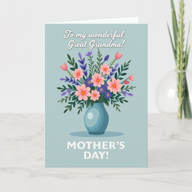 Striped Joyous Occasion Card (Front)