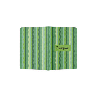 Striped Jungle Print Passport Holder