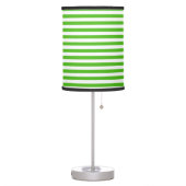 Striped Kelly Green Table Lamp (Left)