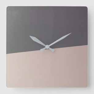 striped lines square wall clock