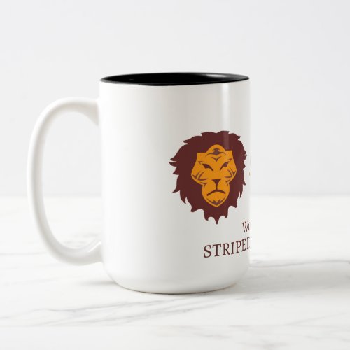 Striped Lion 15 oz Mug _ Logo